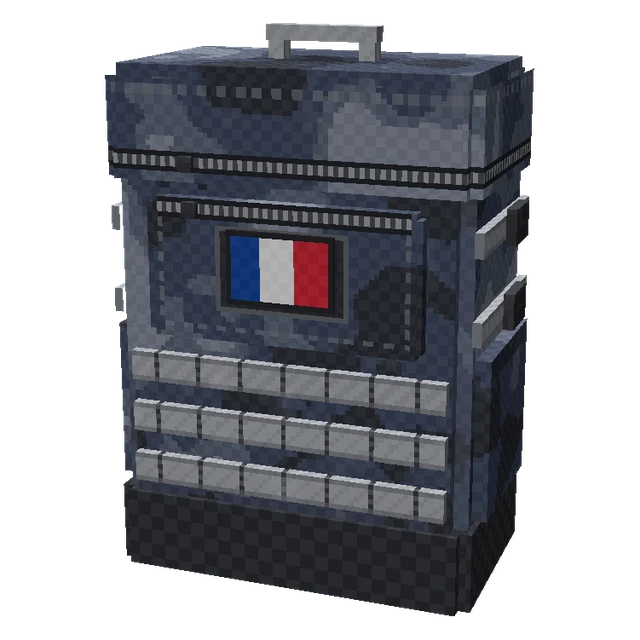 BlockNation military backpack in blue-grey camouflage